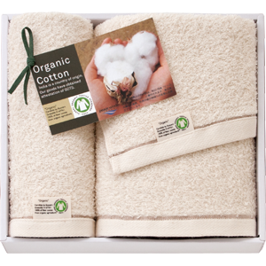 GOTS認証オーガニックコットンギフト フェイスタオル・ウォッシュタオル