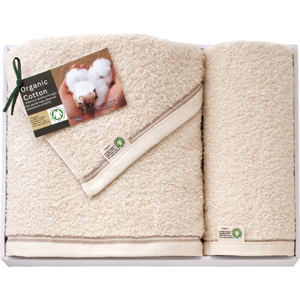 GOTS認証オーガニックコットンギフト バスタオル・ウォッシュタオル