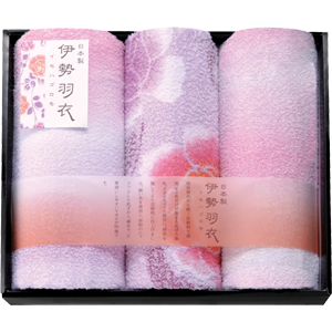 伊勢羽衣　フェイスタオル 2P・ウォッシュタオル