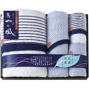 泉州あやの風　大判バスタオル・フェイスタオル・ウォッシュタオル 2P