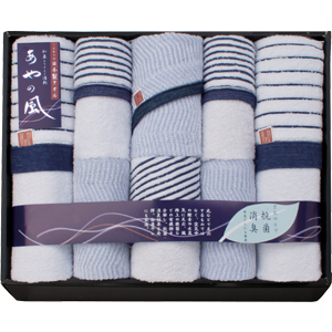 泉州あやの風　大判バスタオル 2P・フェイスタオル 2P・ウォッシュタオル 4P