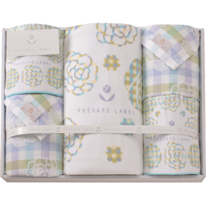 プライベートレーベル　バスタオル・フェイスタオル 2P・タオルハンカチ 2P