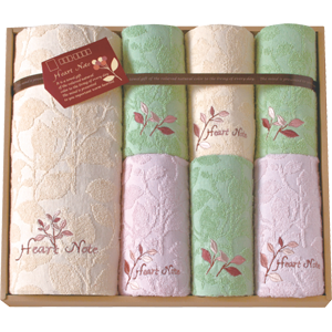 ハートノート　バスタオル・フェイスタオル 3P・ウォッシュタオル 3P