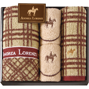 アンドレア・ロレンツィ　フェイスタオル・ウォッシュタオル・タオルハンカチ 2P