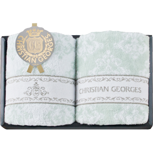 クリスチャン・ジョルジュ　フェイスタオル 2P