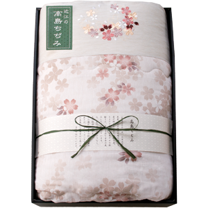 素材の匠　近江高島ちぢみ　掛け布団(ワイド＆ロング)　ピンク(PI)