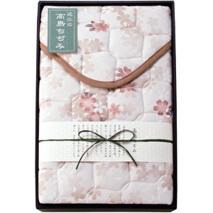 素材の匠　近江高島ちぢみ　敷パッド　ピンク(PI)