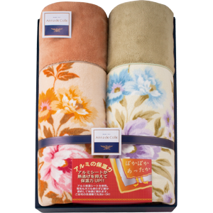 アンナ・デ・コーレ　マイクロファイバー毛布 2P(保温シート入)