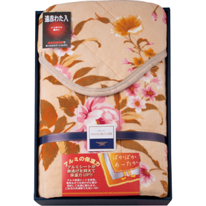 アンナ・デ・コーレ　マイクロファイバー敷パッド(保温シート入・遠赤わた使用)　ブラウン(BR)