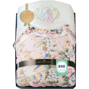 クリスチャン・ジョルジュ　シルク混肌布団(ワイドロング)　ピンク(PI)